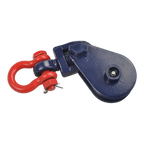 2Pcs 3" Snatch Block with Shackle & Chain for Wrecker Car Carrier