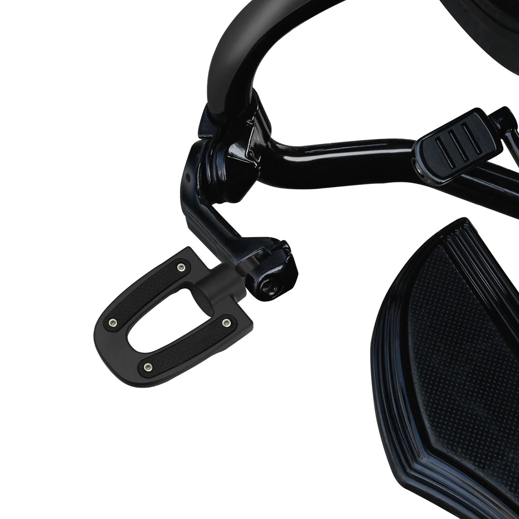 Matte Black Footpegs Footrests for Harley Touring Electra Glide