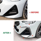 Gloss Black Front Side Vent Trim Cover for BMW 2-Series Coupe G42 (2022–2023)
