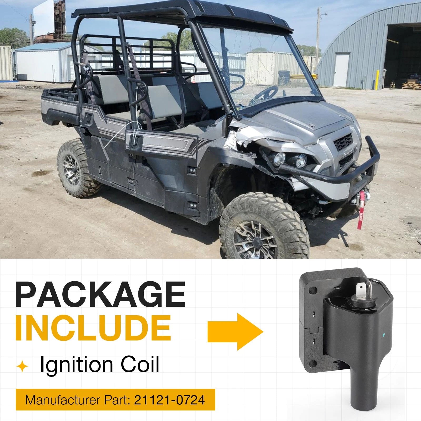Ignition Coil for Kawasaki Mule PRO FX (2016-2023)