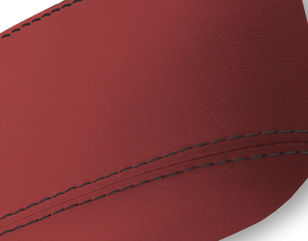 Leather Console Lid Armrest Cover for Ford Mustang (1987–1993) Red
