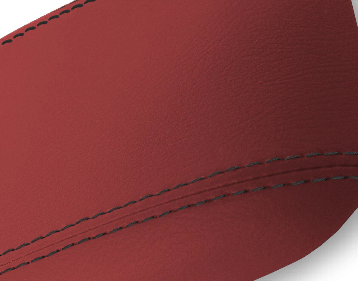 Leather Console Lid Armrest Cover for Ford Mustang (1987–1993) Red