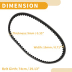 Drive Belt V-Belt for Honda WH100T GCC100 SPACY100 SCR100 (All Years)
