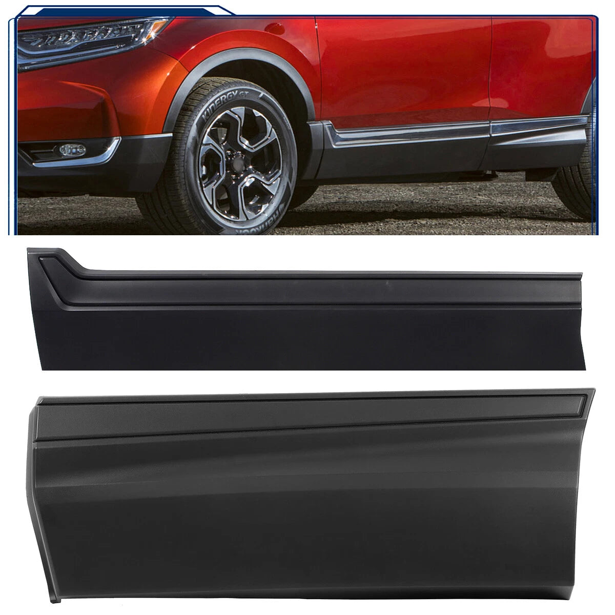Set of 2 Door Lower Molding Garnish for Honda CR-V (2017–2022)