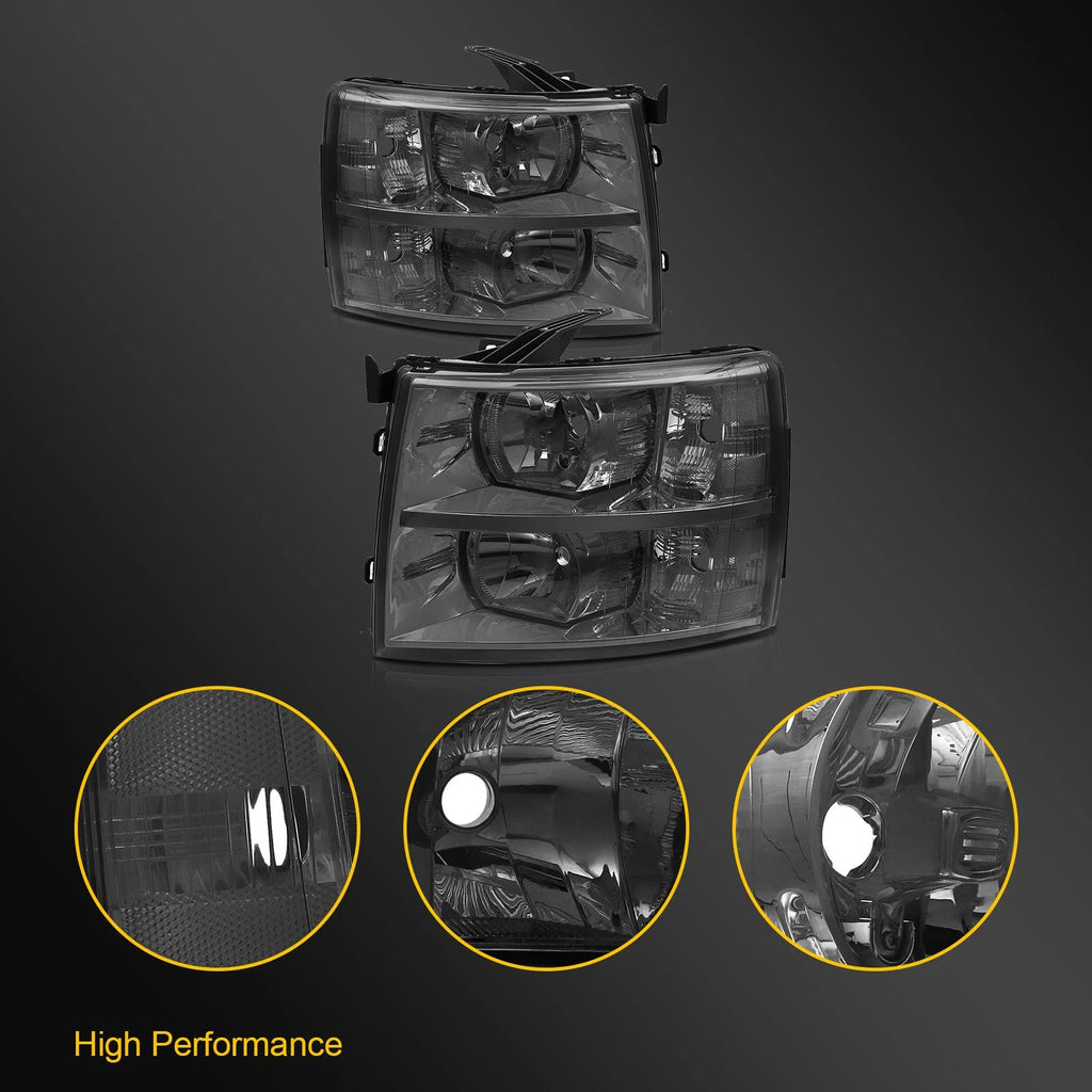 Headlights for Chevy Silverado (2007–2013) - Headlamp Assembly, Pair