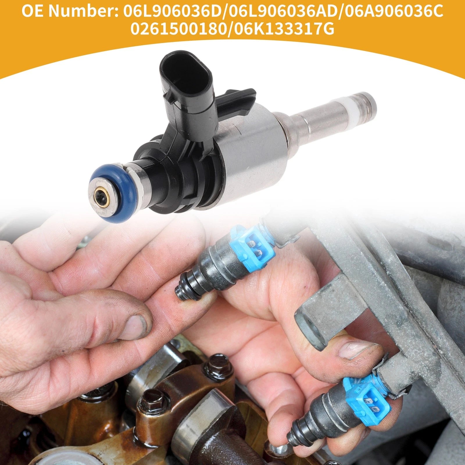 1 Pc Fuel Injector No.06L906036D/06L906036AD for Audi A3 2.0 TFSI (2015–2018)