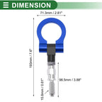 Tow Hook Set for Ford Focus (1998–2025) 15.6mm Aluminum Alloy Blue