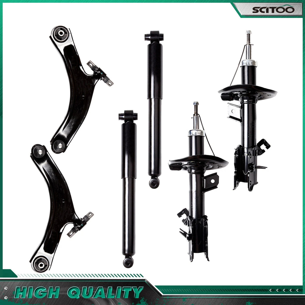 Front Struts & Rear Shocks Set for Nissan Rogue (2008–2012)