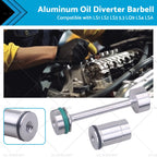 Billet Aluminum Oil Diverter Barbell for LS1 LS2 LS3 LQ9 LS4 LSA (2000–2023)
