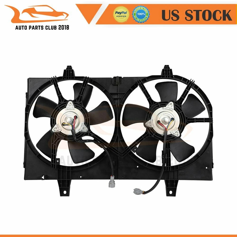 Dual Radiator Cooling Fan for Infiniti I35, Nissan Maxima (2002–2004)