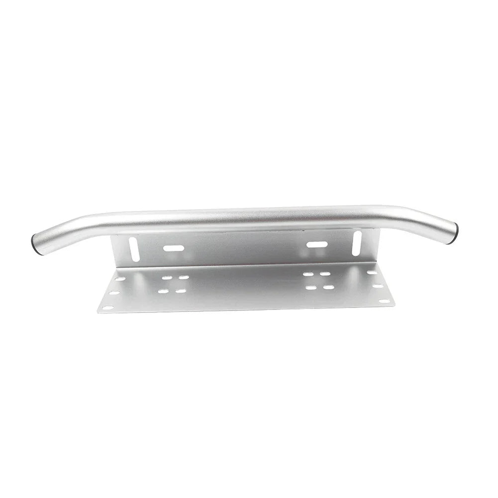 Silver Bull Bar Front License Plate Mount Bracket for Off-Road Lights
