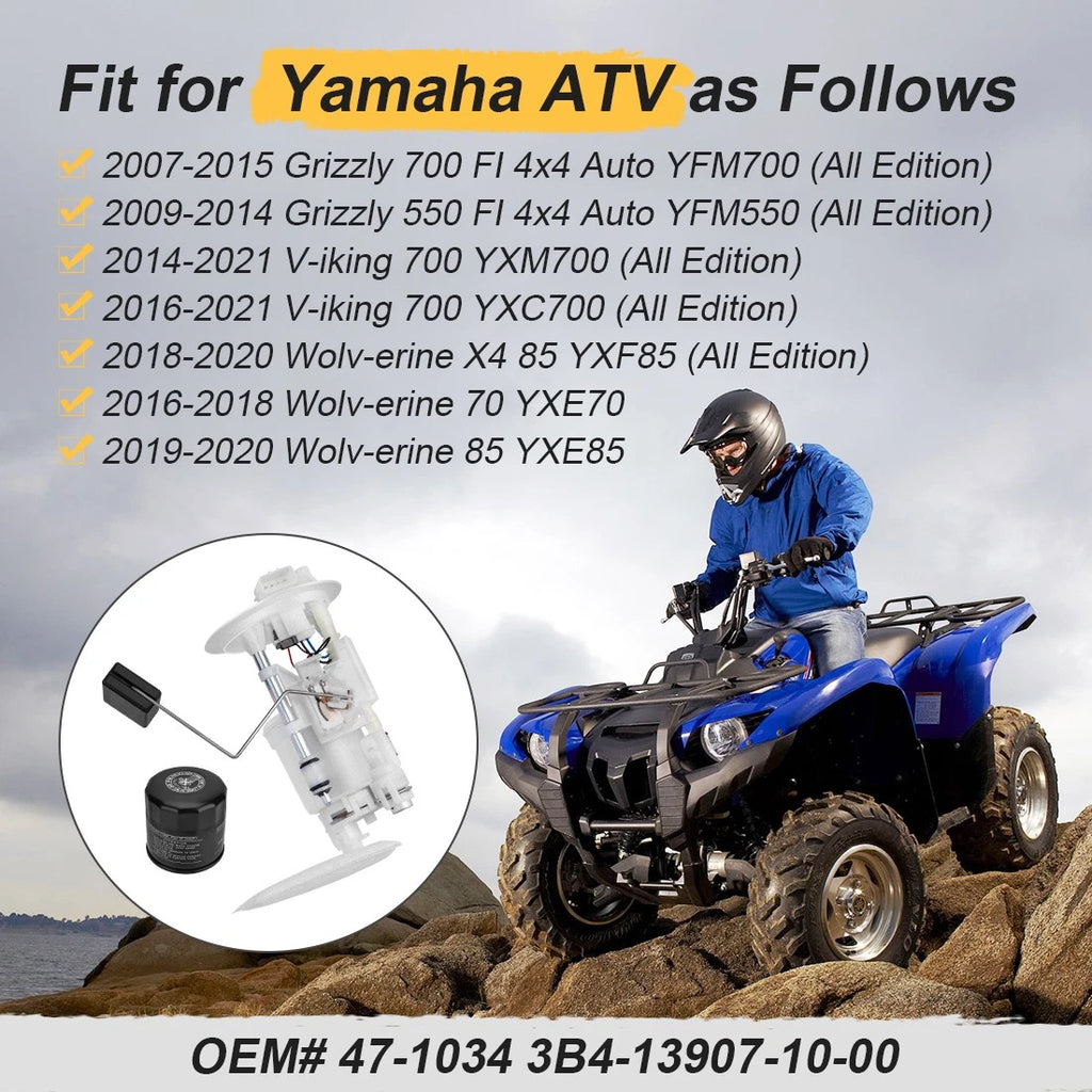 Fuel Pump Assembly for Yamaha Grizzly 550 700 (2007–2016) 3B4-13907-10-00