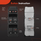 Front Left Power Window Switch for Jeep Grand Cherokee (2006-2010)