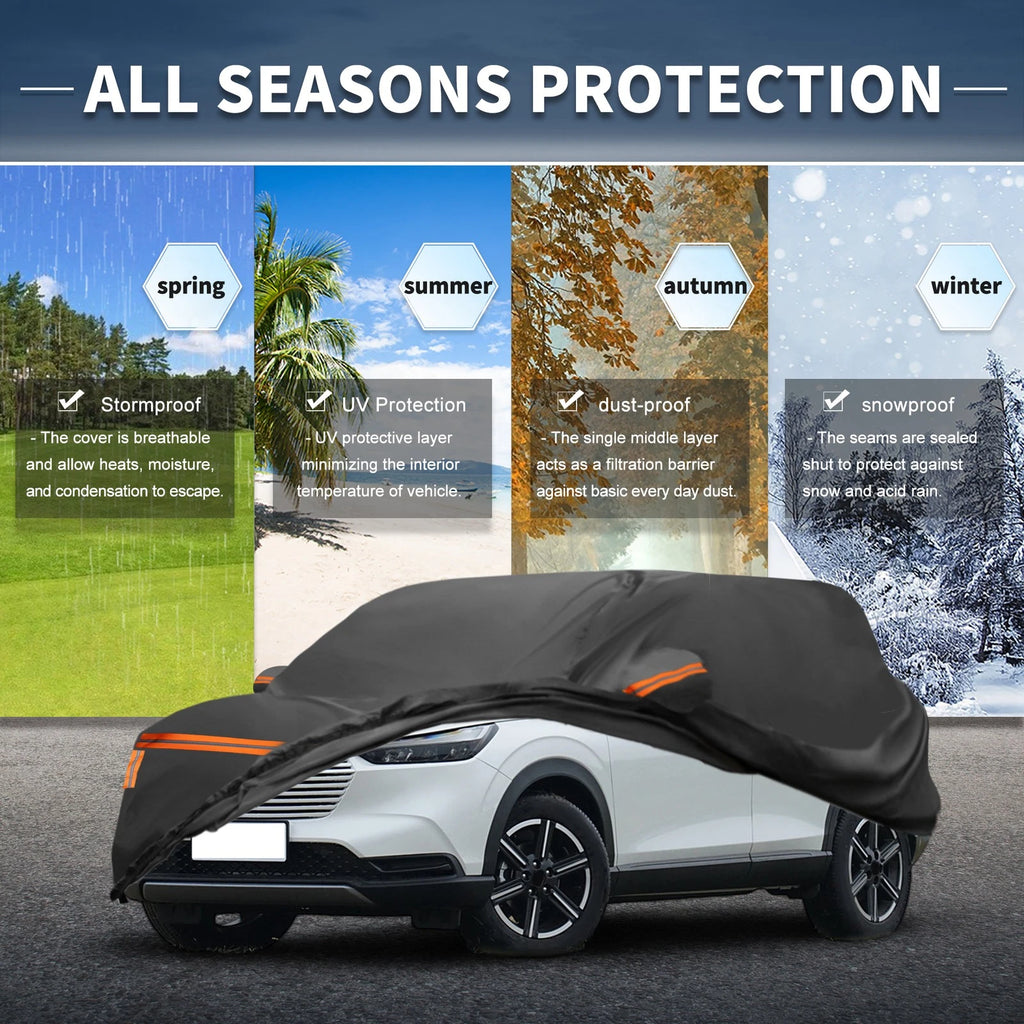 Waterproof Car Cover for Honda Vezel (2014–2023) with Zipper