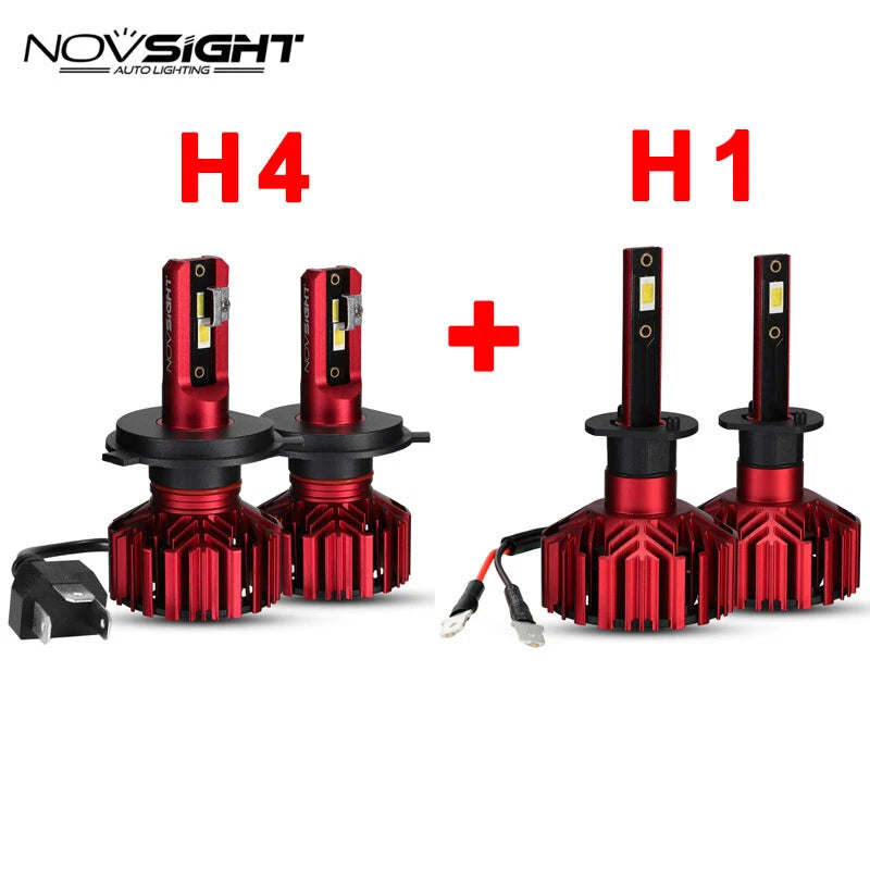 NIGHTEYE NOVSIGHT 9005 H11 Combo LED Headlight Bulbs Conversion Kit for Hi/Low Beam