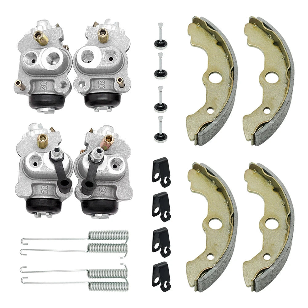 Front Brake Wheel Cylinders & Shoes Kit for Honda Rancher 350 TRX350 (2000–2003)