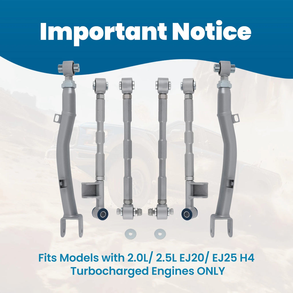 Rear Lateral Control Arm Link Set for Subaru Impreza WRX/STI 2002–2007