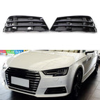 Set of 2 Front Bumper Fog Light Grille Covers for Audi A4 B9 (2016–2018)