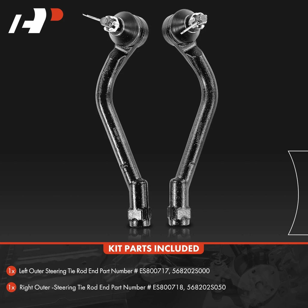 2X Outer Tie Rod Ends for Hyundai Sonata (2011–2015) & Tucson, Kia Optima