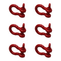 6x Clevis Anchor Bow Shackles for Rigging (3/4")
