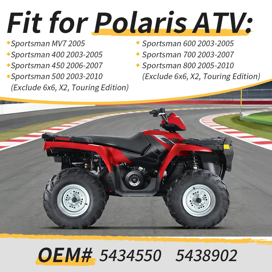 Rear Lower A-arm Kit for Polaris Sportsman 400 450 500 600 700 800 (2000–2014)