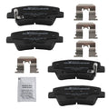 Set of 4 Rear Ceramic Brake Pads for Hyundai Veloster Sonata Elantra Accent (2011–2023) D1544