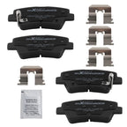 Set of 4 Rear Ceramic Brake Pads for Hyundai Veloster Sonata Elantra Accent (2011–2023) D1544