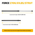 2X Gas Strut Replacement Lift Supports for Prop 23 Inch 60 LB (ML3860)