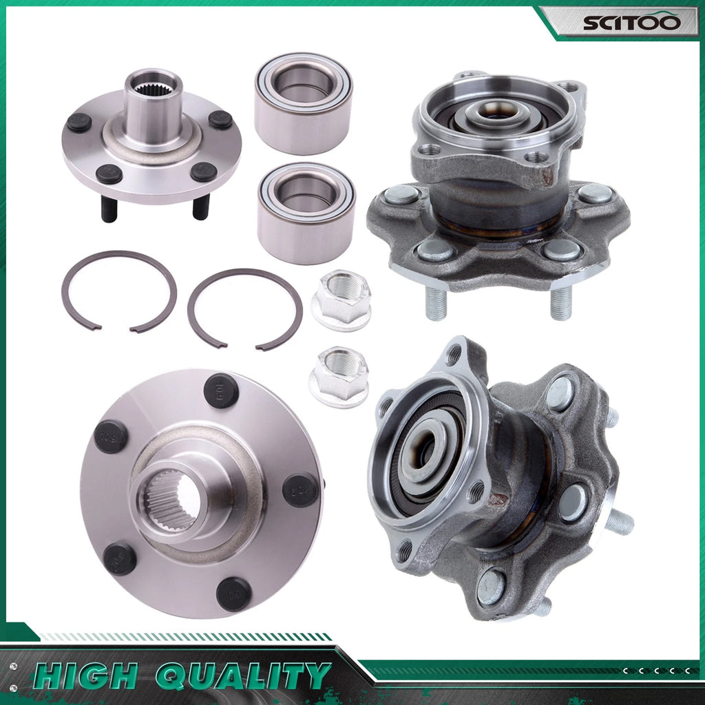 Set of 4 Wheel Bearing Hubs for Nissan Altima (2002–2006)