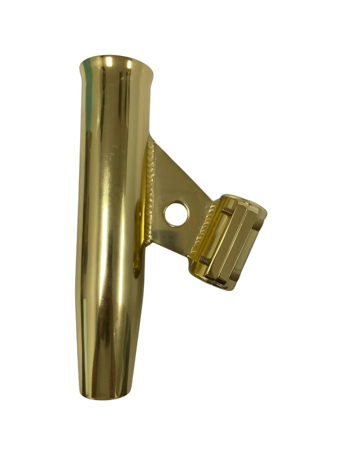 Tigress Gold Aluminum Rod Holder for 1in OD Pipe (Fixed Angled Mount)