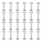 Set of 4 Chicago Screws for Craft Projects - Solid Brass