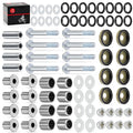 Front Upper & Lower A-Arm Bushing Seal Kit w/ Bolts for Suzuki LT-Z400 Quadsport (2003–2008)