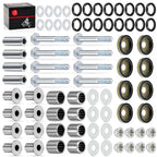 Front Upper & Lower A-Arm Bushing Seal Kit w/ Bolts for Suzuki LT-Z400 Quadsport (2003–2008)