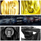 Amber Lens Front Bumper Fog Lights + Switch for Ford Super Duty (2011–2016)