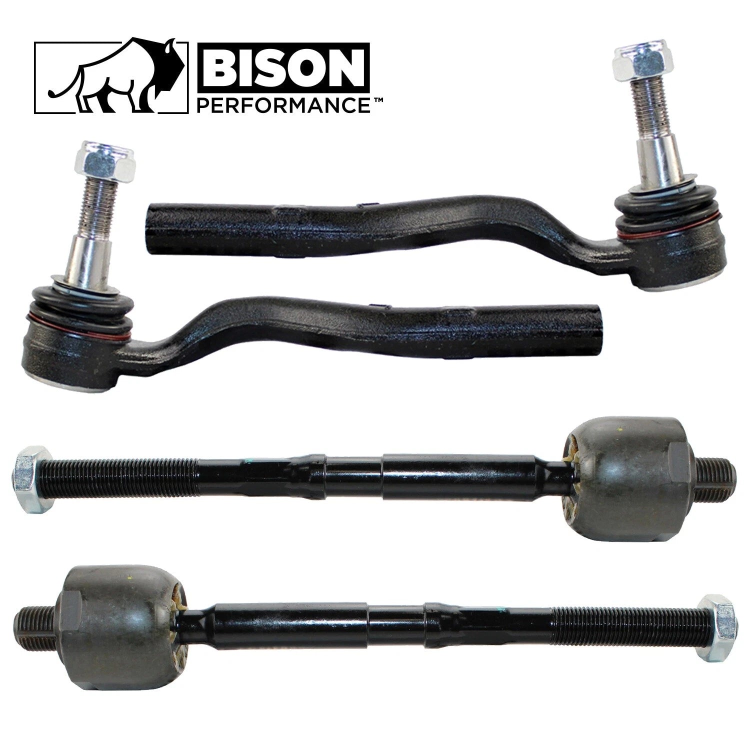 Set of 4 Inner & Outer Steering Tie Rod Ends for Mercedes W212 (2009–2016)