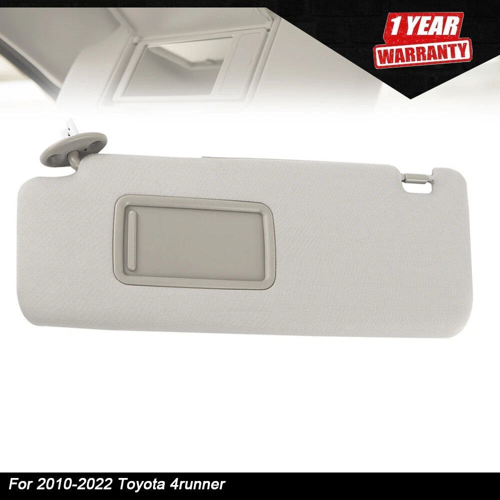 Driver Side Sun Visor for Toyota 4Runner (2010–2022) Light Gray