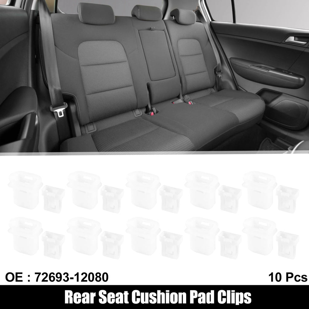 Set of 10 Rear Seat Cushion Pad Clips for Toyota Avalon Camry 