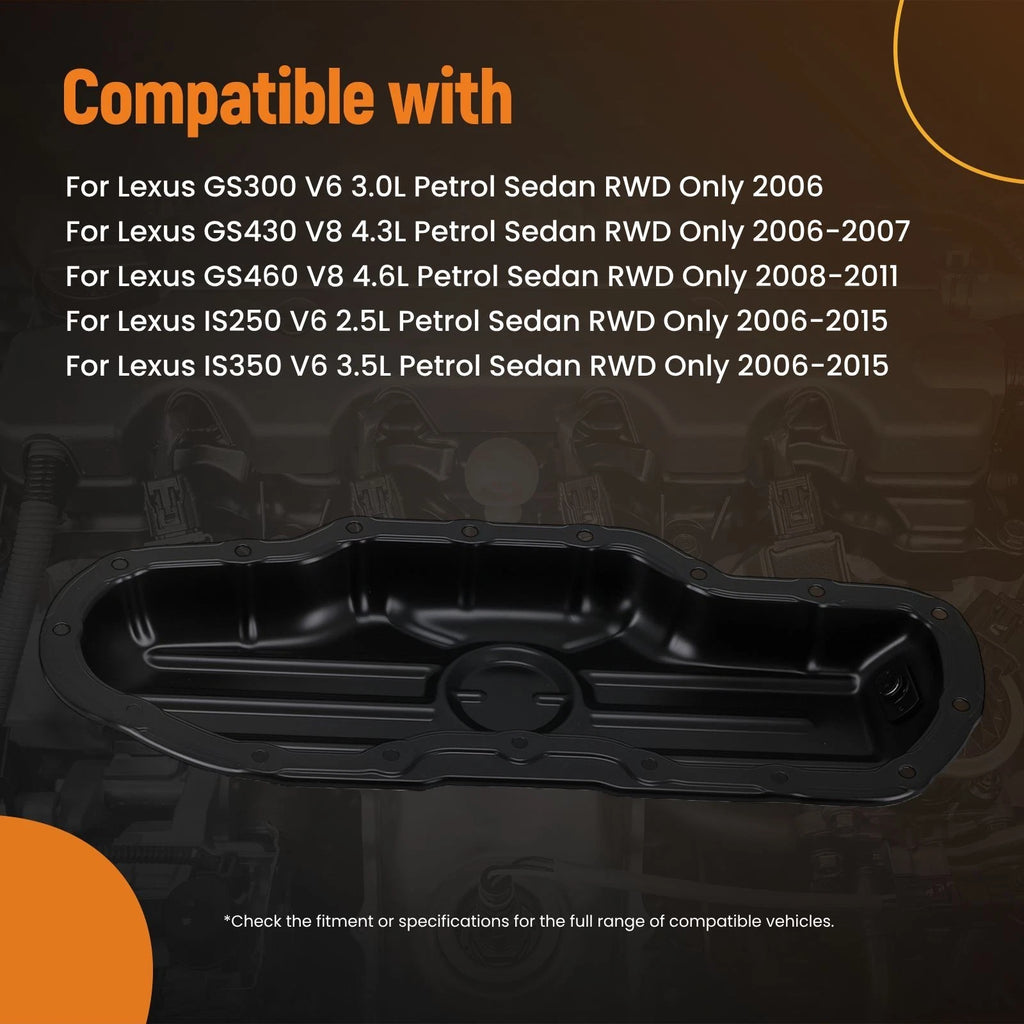Engine Oil Sump Pan for Lexus GS300 GS460 IS250 IS350 (2006–2015)