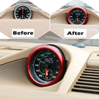 Red Aluminum Alloy Dashboard Clock Ring Trim for Porsche 911, Cayenne