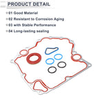 Set of 1 Timing Cover Gasket TCS30400 for Dodge 3.7L 4.7L (2002–2010)