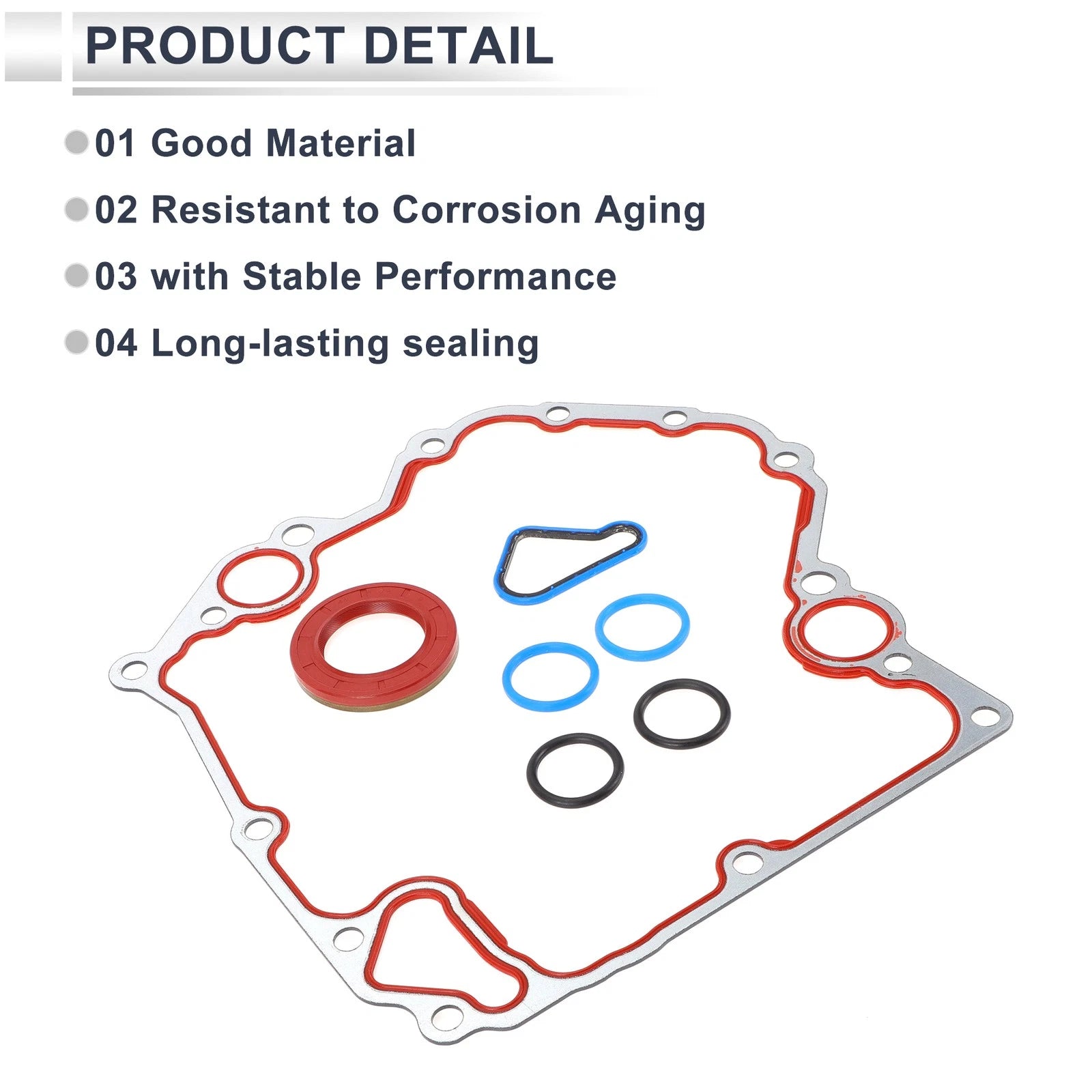 Set of 1 Timing Cover Gasket TCS30400 for Dodge 3.7L 4.7L (2002–2010)