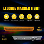 Amber Front Bumper Side Marker Lights for Dodge Challenger (2015–2023) IP67