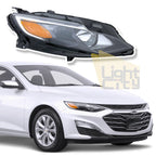 Passenger Side Halogen Headlight with Bulb for Chevrolet Malibu (2019–2025)
