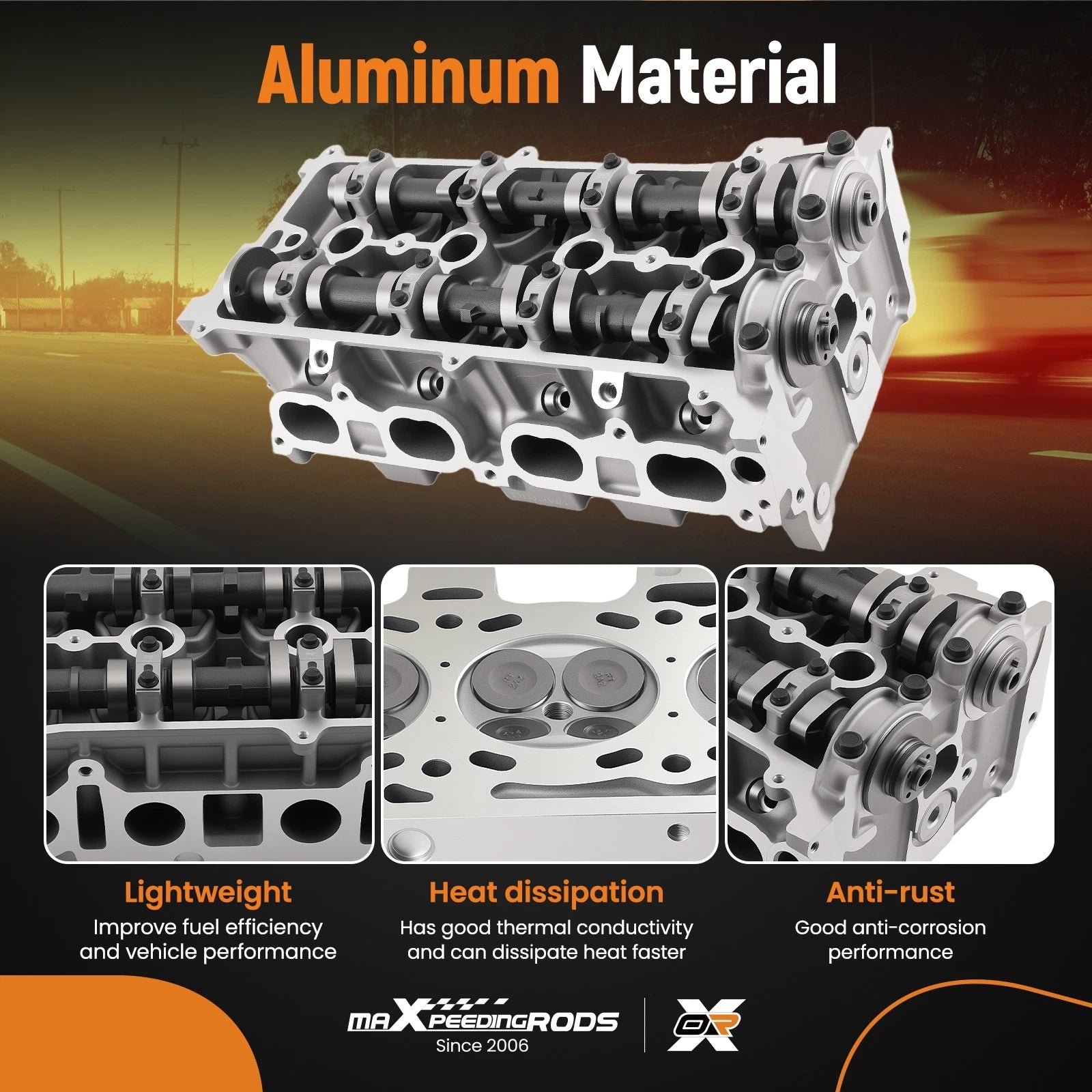 2.4L Cylinder Head Assembly for Toyota Camry (2002–2006), Highlander (2001–2007)