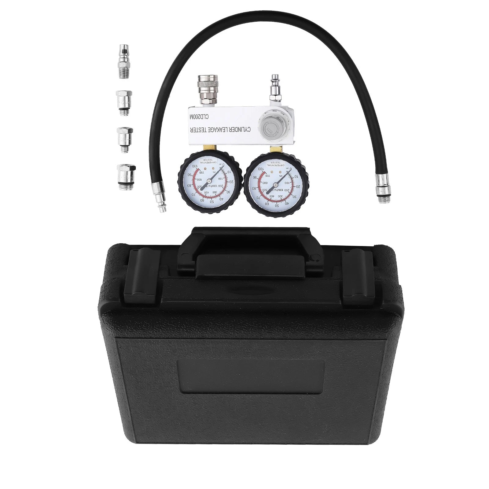 Cylinder Leakage Leakdown Detector Tool Kit with Adapters for Universal Use
