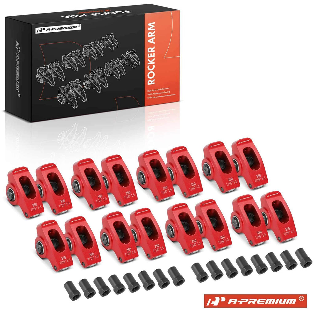 Set of 2 Red Aluminum Rocker Arms for Small Block Chevy SBC 350 (2024)