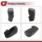 1 Pc Gear Shift Knob Cover for Ford Fiesta (2009–2012) Black Faux Leather