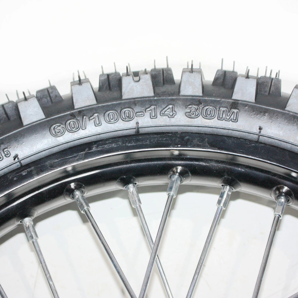 12mm 60/100 - 14 Front Wheel Rim Knobby Tyre for PIT PRO Dirt Bike