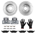 Rear Brake Rotor Caliper & Pad Kit for Dodge Durango/Ram 1500 (2004–2010)