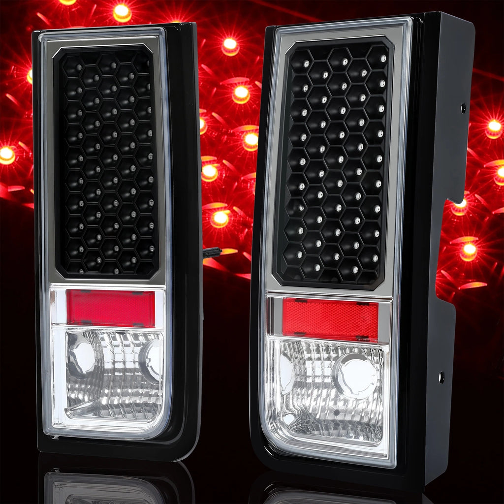 2X Full LED Tail Lights for Hummer H2 (2003–2009)